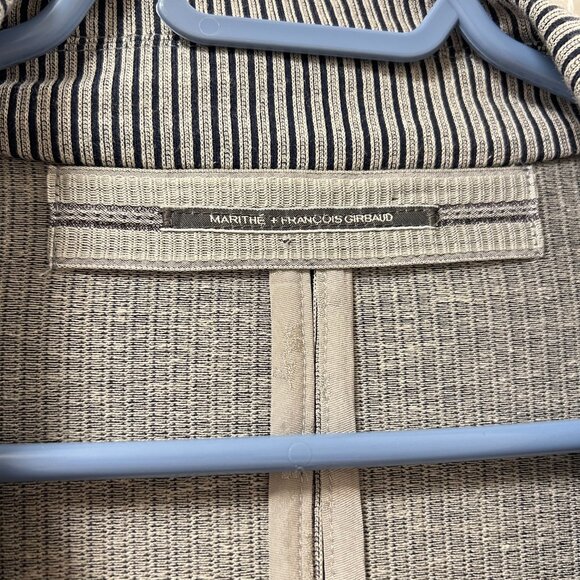 Marithe Francois Girbaud Designer Striped Blazer - Size US 7 - Picture 3 of 11
